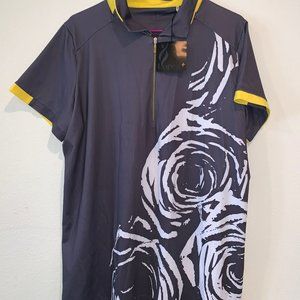 Nancy Lopez Golf Steel Canary Multi Polo